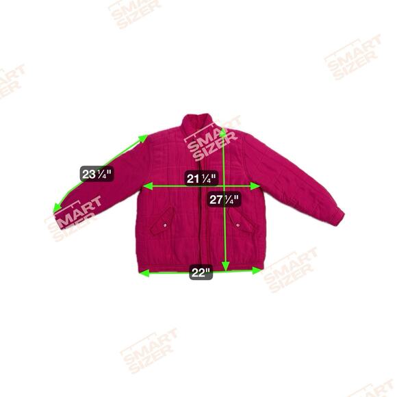 Clio VTG Puffer Coat Lightweight Size M Pink Silk Barbie Dopamine Colorful - Picture 12 of 12